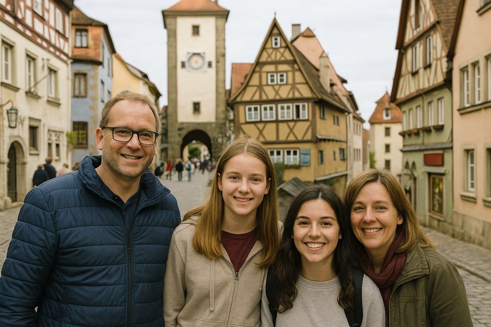 intercambio escolar en Alemania - familia antifriona alemania con estudiantes