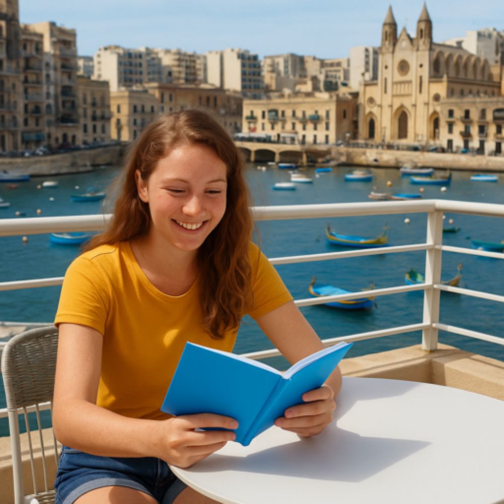 Cursos de inglés en Malta - estudiante en St Julians
