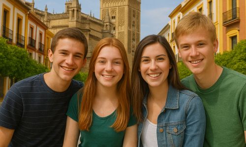 Inmersión en familia España - Spanish host family and school immersion - exchage students in Andalucia